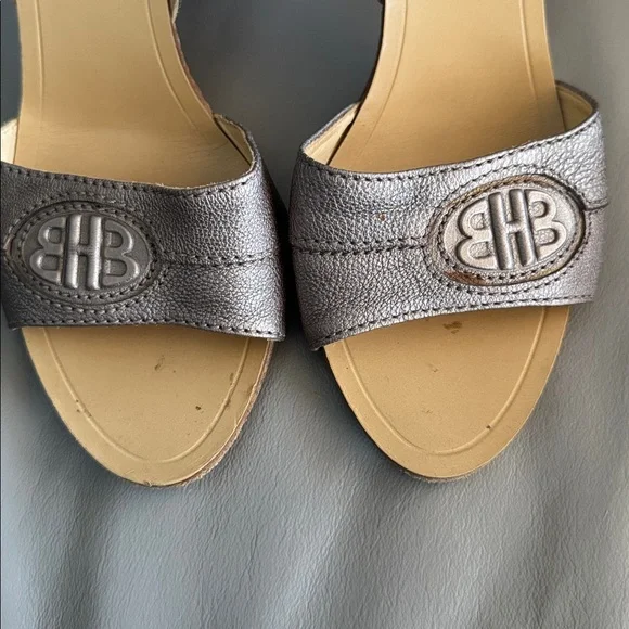 Hugo Boss Metallic Bronze Slingback Heels sz 7.5 - Picture 8 of 8